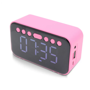 سبيكر بلوتوث وراديو مع ساعة دجيتال مدمجة